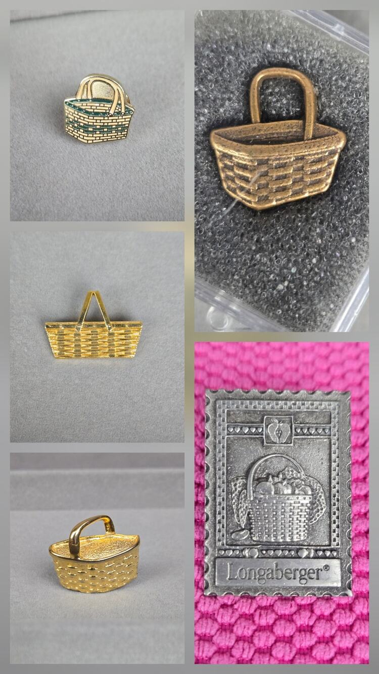 Longaberger Basket 5 Pin Bundle
